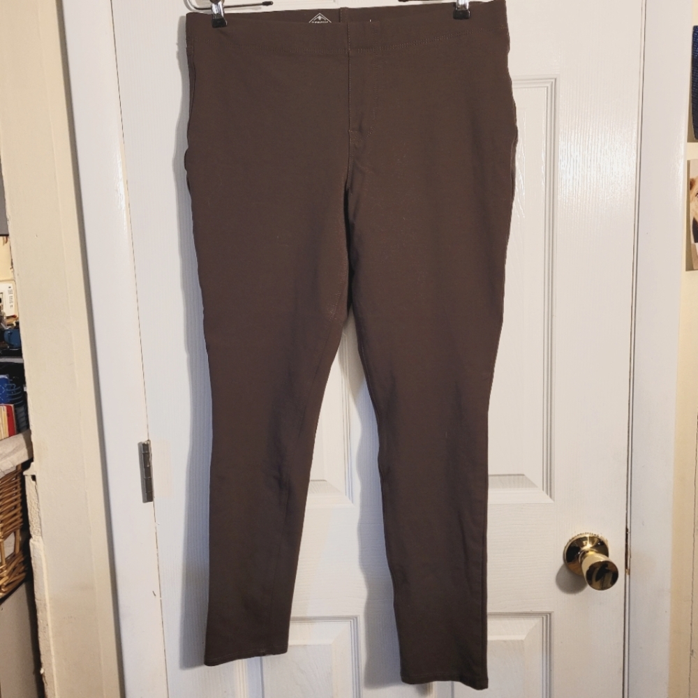 Brown strech pants womans